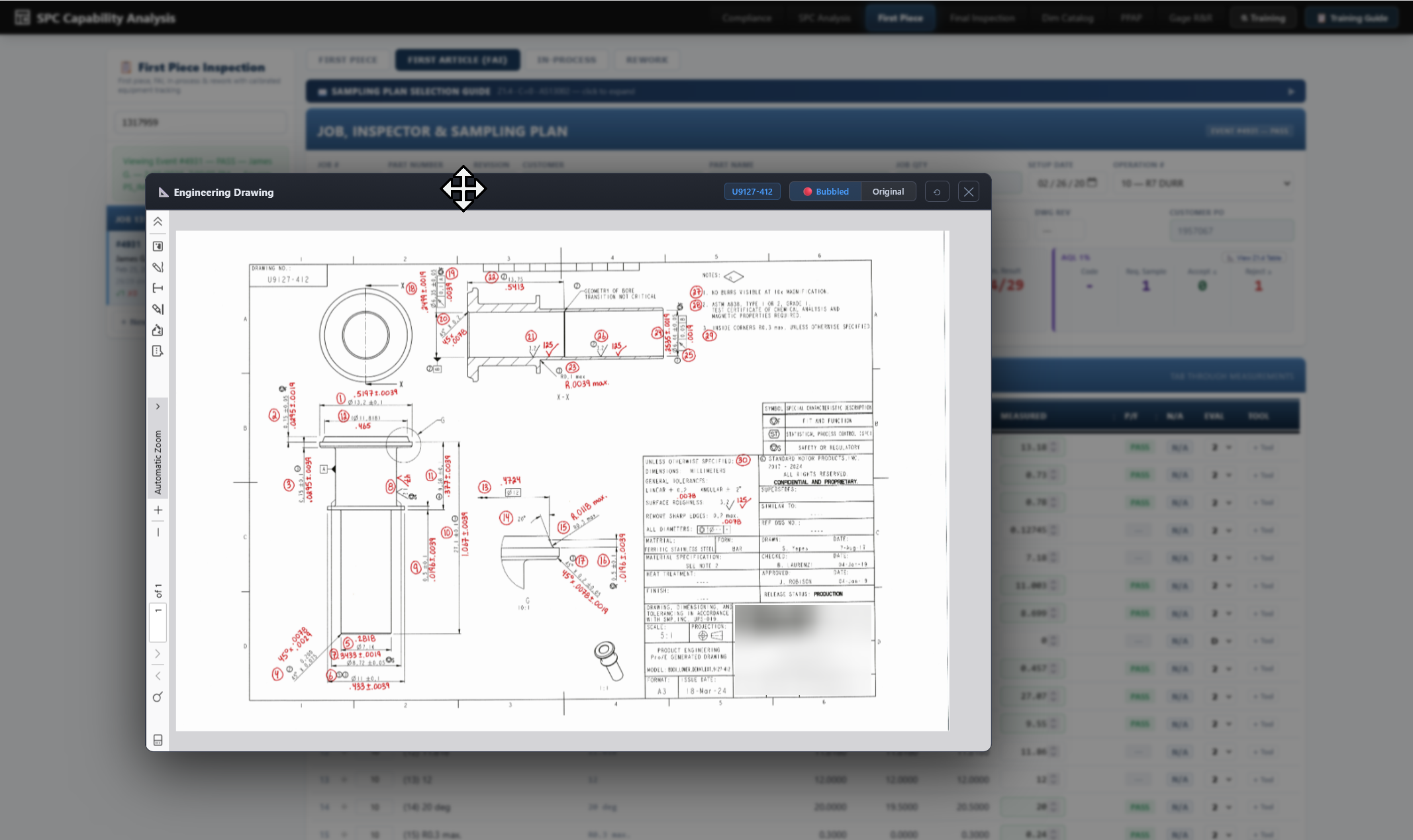 Drawing viewer overlay